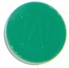 Playfield Insert - 3/4 inch Round, Opaque Green, Flat bottom (Click for NOTES)