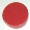 Playfield Insert - 3/4 inch Round, Opaque Red, Flat bottom (Click for NOTES)