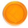 Playfield Insert - 3/4 inch Round, Transparent Amber/Orange, Flat bottom (Click for NOTES)