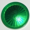 Playfield Insert - 1.25 inch Round, Transparent Green, Starburst bottom (Click for NOTES)