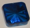 Playfield Insert - 3/4 Inch Square Transparent Blue Starburst (Click for Notes)