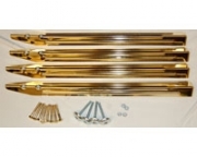 Gold plated High Polish (24 Carat) 30 Inch Legs, Levelers, Bolts