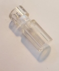 Plastic Post 1.0 Inch x #8 Hole - Clear PL00164-N