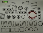 Space Station Insert Decal Set - Laminated
