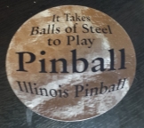 Illinois Pinball Chrome Mylar Decal (IPB) - 6 Inch