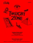 Twilight Zone Williams Pinball Manual 16-50020-101 (PPS Reprint)