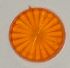 Circle (Round) Starburst Playfield Insert 1.5 Inch - Transparent Orange 50-24-12 / 03-8496-12