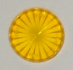 Circle (Round) Starburst Playfield Insert 1.5 Inch - Transparent Yellow 50-24-16 / 03-8496-16