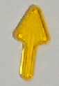 Arrow Starburst Playfield Insert 1.5 Inch - Transparent Yellow 50-7-16 / 03-8153-16