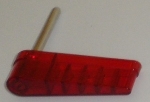 Transparent Red Flipper Bat - Stern Style (repl 515-5133-06)