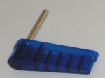 Transparent Blue Flipper Bat - Stern Style (repl 515-5133-06)