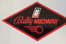Bally Midway Coin Door Decal MIDWAYCOINDOORDECAL