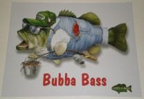 Metal Sign - Bubba Bass