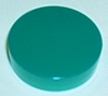 Green Opaque Playfield Rollover Target Plastic Cover  - 1 Inch Diameter, 1/4 Inch Lip - Gottlieb, et