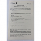Operator Instruction Booklet - Alien Poker 16P-501-103