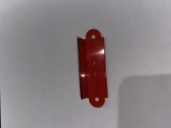 Red Transparent Lane Guide (Single) 3 1/8 inch (End-End)
