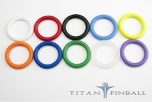 Titan competition silicone 1 inch rubber ring WHITE