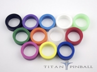 Titan competition silicone 1 inch mini flipper rubber WHITE