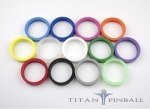 Titan competition silicone standard flipper rubber BLACK