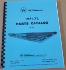 Williams 1971-72 Parts Catalog (PPS Reprint)