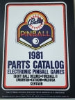 Bally 1981 Parts Catalog (PPS Reprint