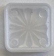3/4 Inch Frosted Starburst Insert Square 03-7978-2