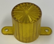 Cylindrical Transparent Yellow Dome With Tabs 03-8149-16