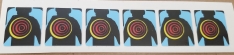Lethal Weapon 3 Target Decals - set/6