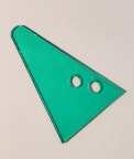 Triangle Plastic - WD Center Ramp 03-2509-25 GREEN
