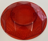 Pop Cap Faceted Crystal Transparent Red 550-5057-02