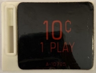 10C 1 Play Price Plate A-10725