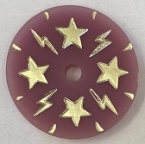 Target Face Purple Circle Stars & Bolts A-9374P