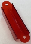 3-5/64 Inch Double Lane Guide Transparent Red A-9398