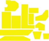 Borg Ship (STTNG) Window Plastic Kit - Yellow