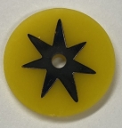 Target Face Yellow Circle Black Star 14787