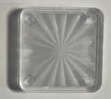Playfield Insert - Square Starburst 1 Inch 50-38-13 Clear