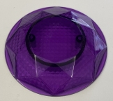 Pop Cap Faceted Crystal Transparent Purple 550-5057-02