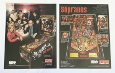 Sopranos Pinball Flyer - Original Stern