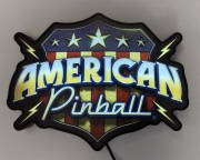 American Pinball Shield Pin-Sign