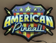 American Pinball Shield Extra Large Pin-sign