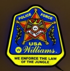 Police Force Badge Pin-Sign Extra Large