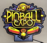 Pinball Expo 40th Logo Pin-Sign Extra Large