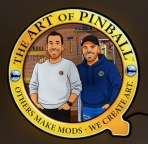 The Art of Pinball Logo(NEW) Pin-Sign Extra Large