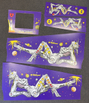 Radcal Rigid Game Cabinet Art - Bride of Pinbot (Purple)