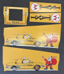 Radcal Rigid Game Cabinet Art - Taxi