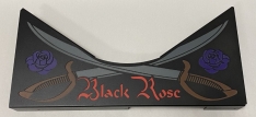 Black Rose Steel Shot Translucent Apron