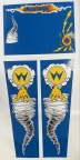 Whirlwind Back Box and Coin Door Decal Set