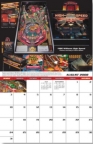 Pinball 2008 Calendar - GREAT Color Pictures