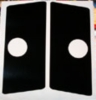 Flipper Button Cabinet Protectors - BLACK NO HOLE