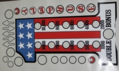 Evel Knievel Insert & Center Overlay Decal Set (non-laminated ink up)